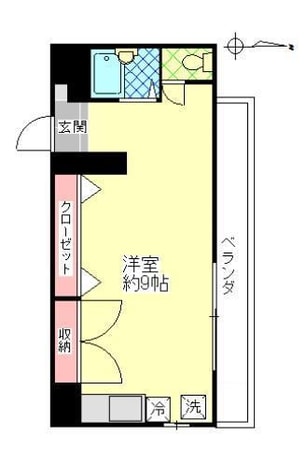 サンライズ六坊Iの物件間取画像